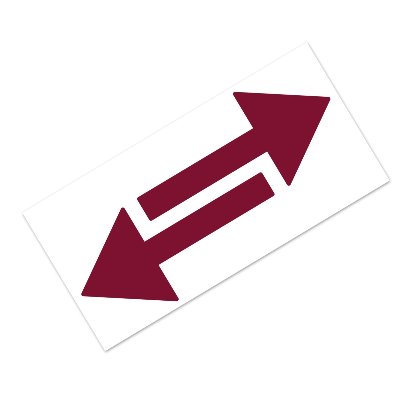 Set of 2 Reflective Mailbox Arrow Decals, Two Outdoor Arrows Stickers #1410R-SZ