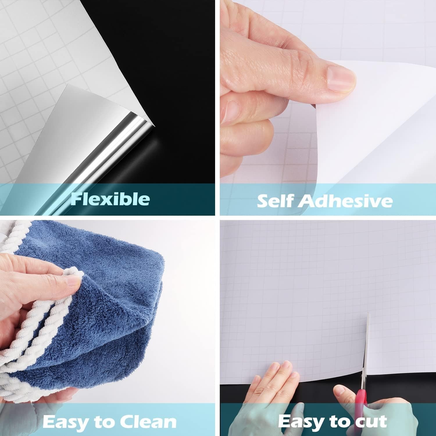 Innovative 12″x78.8″ Peel and Stick Mirror Roll – Perfect for Parties & Decor