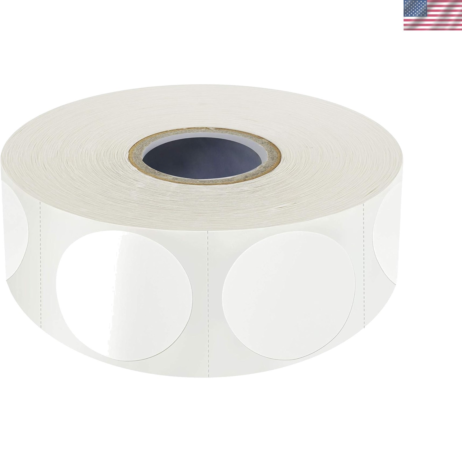 Mega Roll of 1500 Self-Adhesive 1″ Round Labels for Effortless Organization