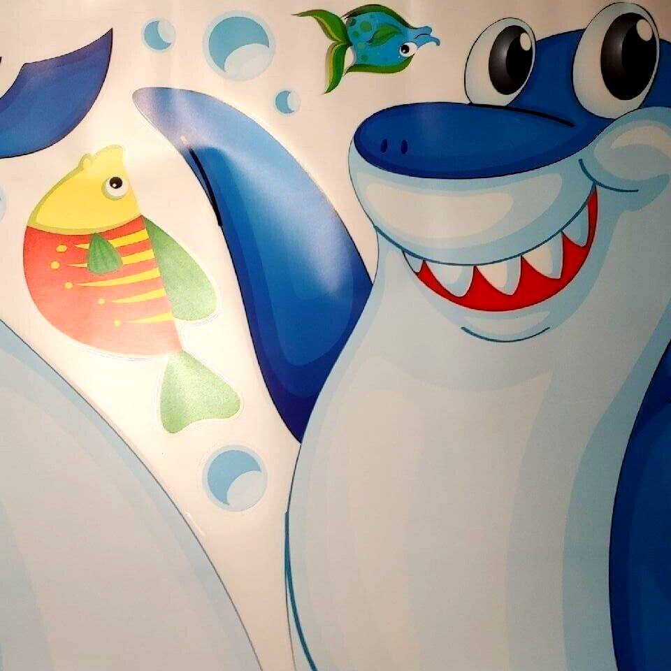 Growth Chart Stickers Ocean Animals Wall Art