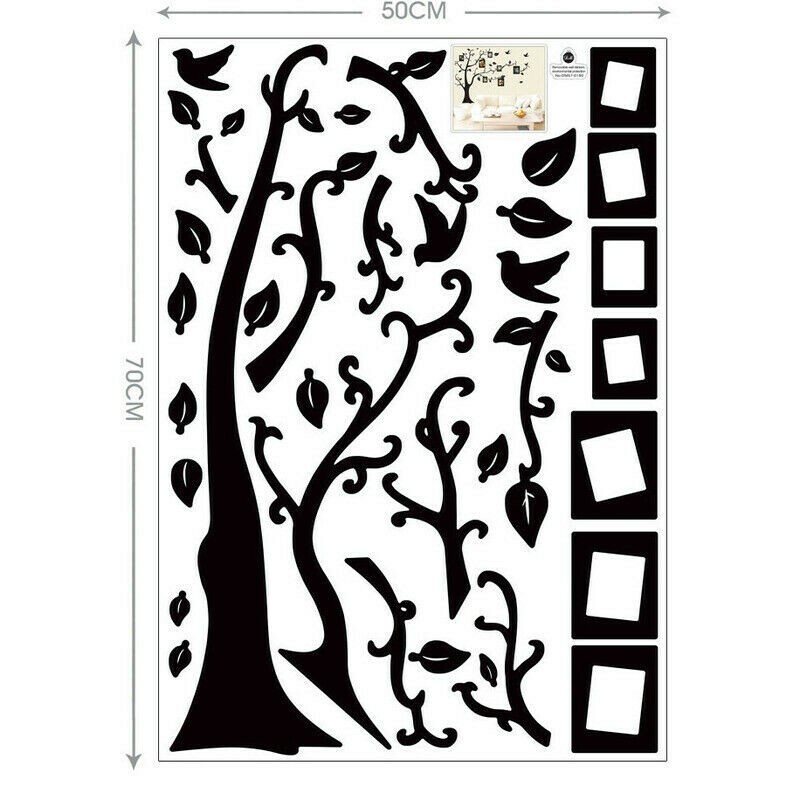 Removable Family Tree Wall Decals Mural Sticker DIY Art-Vinyl Stickers Decor