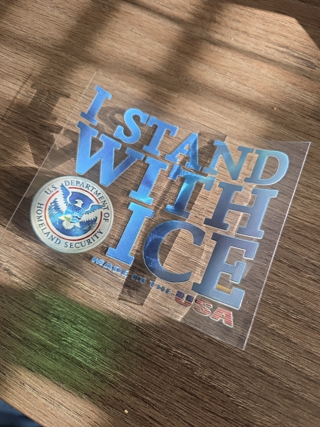 I Stand With ICE Decal | Imigration & Customs Enforcement Sticker