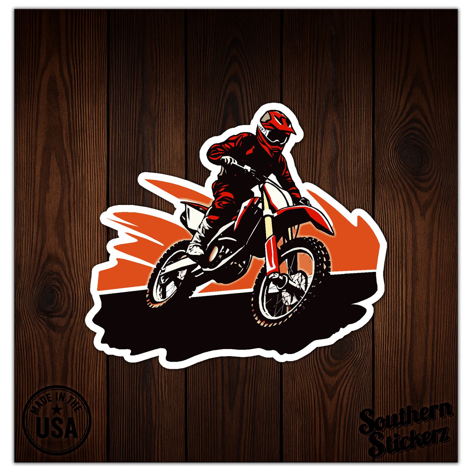 Motocross Dirt Bike – Vinyl Decal Sticker – Car Window Laptop – ebn11114