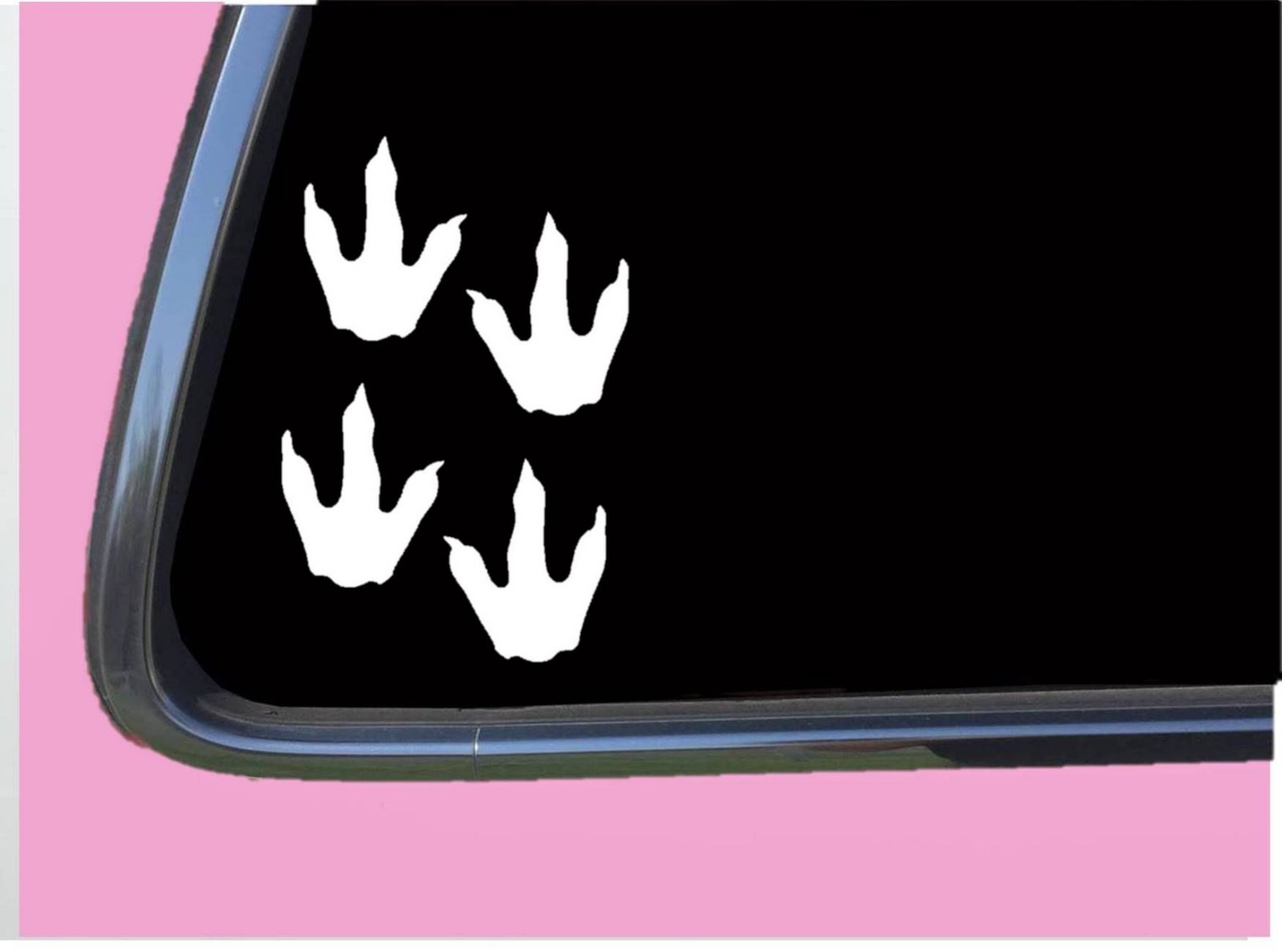 Set of 4 Dinosaur footprints TP 587 3″ Decal Sticker t trex jurassic dino raptor