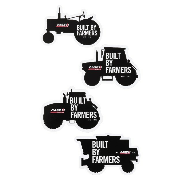 Case IH Built By Farmers Die Cut Equipment Decal / Sticker Sheet