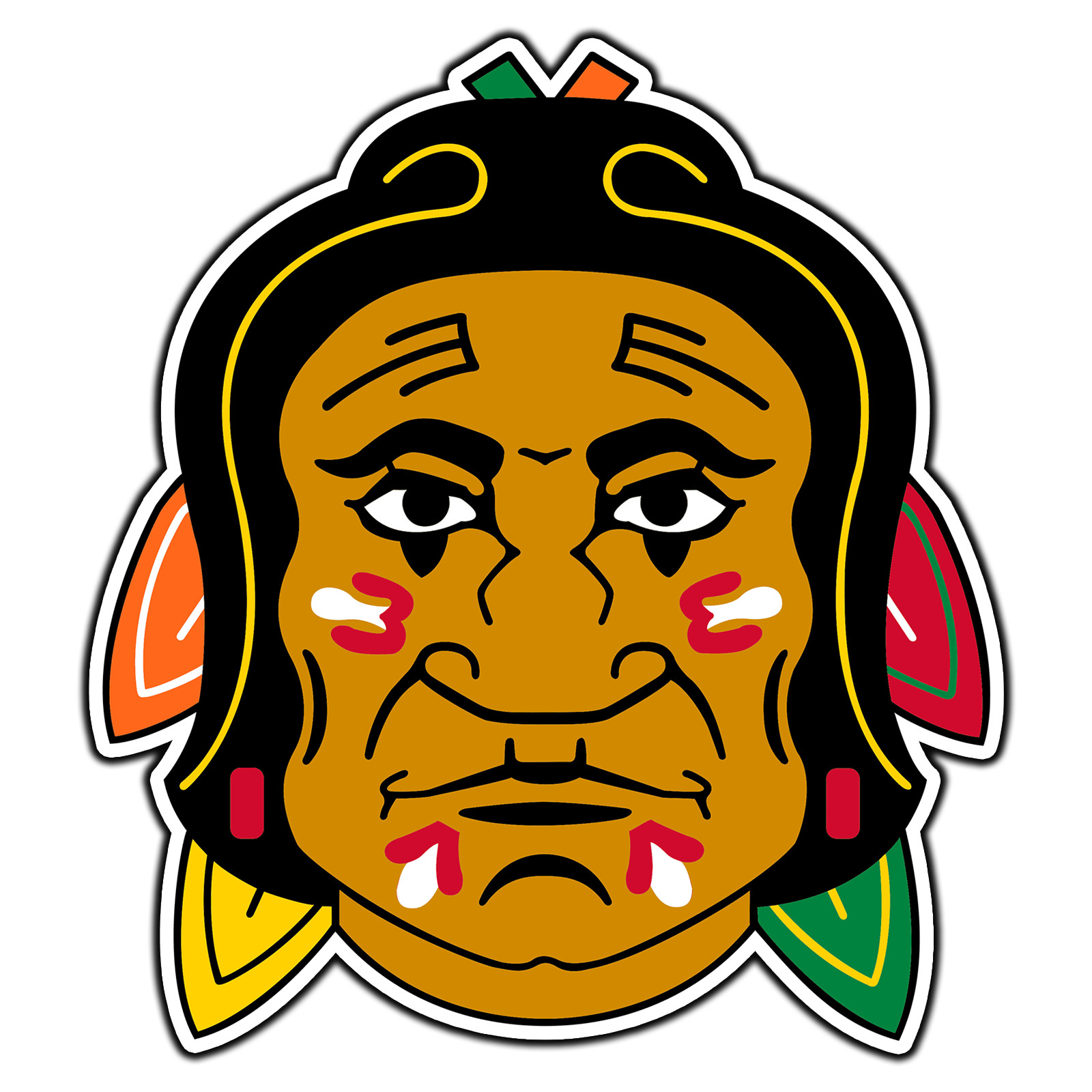 Chicago Blackhawks Logo #8 Hockey Fan Sticker Waterproof Vinyl Decal Die-Cut