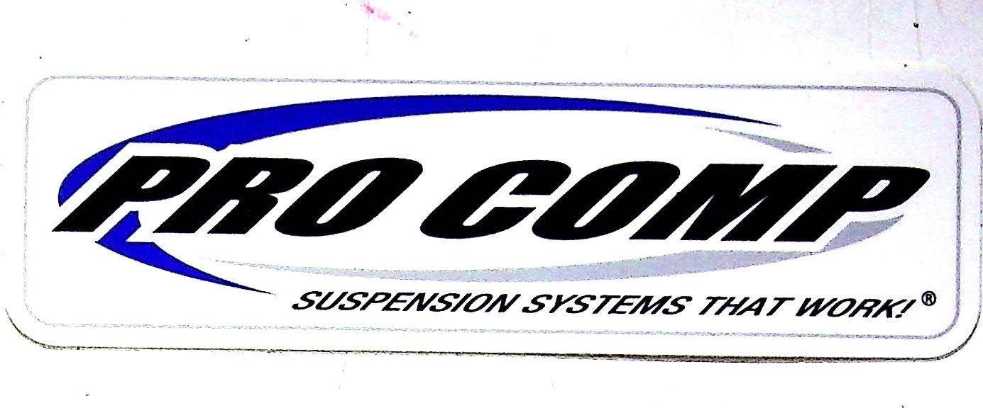 Pro Comp Automotive Decal Sticker Suspension Systems Logo Vinyl Blue Black 6