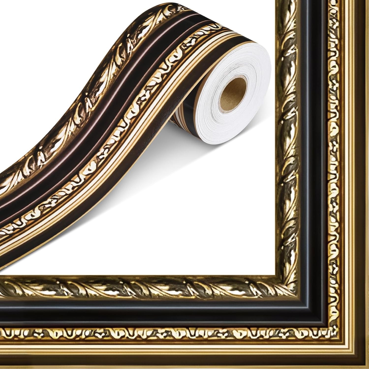 10M Self-Adhesive Wall Border Sticker Faux Picture Frame Wall Window Decal Retro