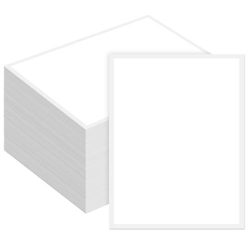 Pcs Outdoor Window Stickers for Car Dealers 8.5″ x 11″ Plain White Blank 100