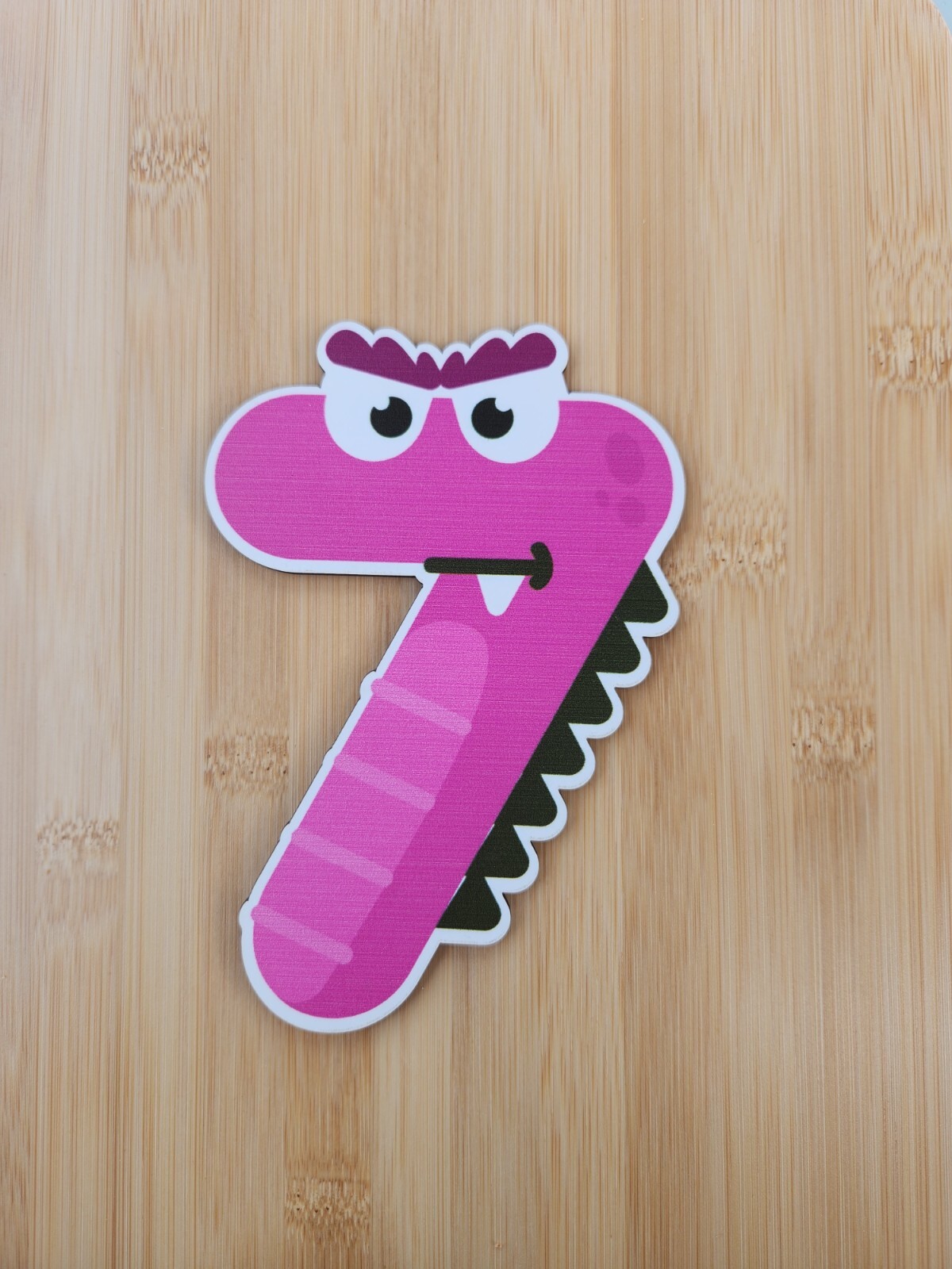 monster number nursery wall stickers