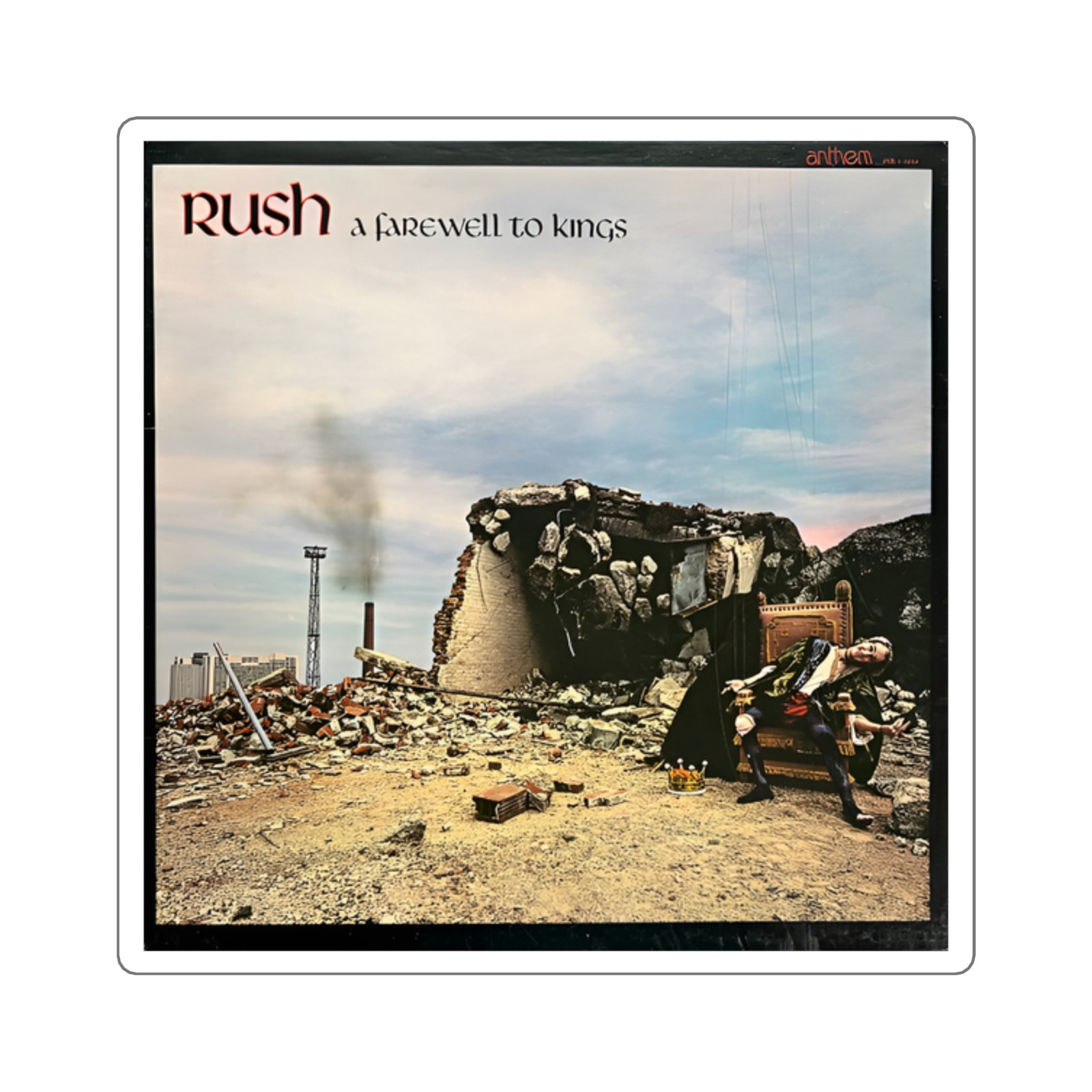 Rush “A Farewell to Kings” Sticker | Progressive Rock Classic Album Decal