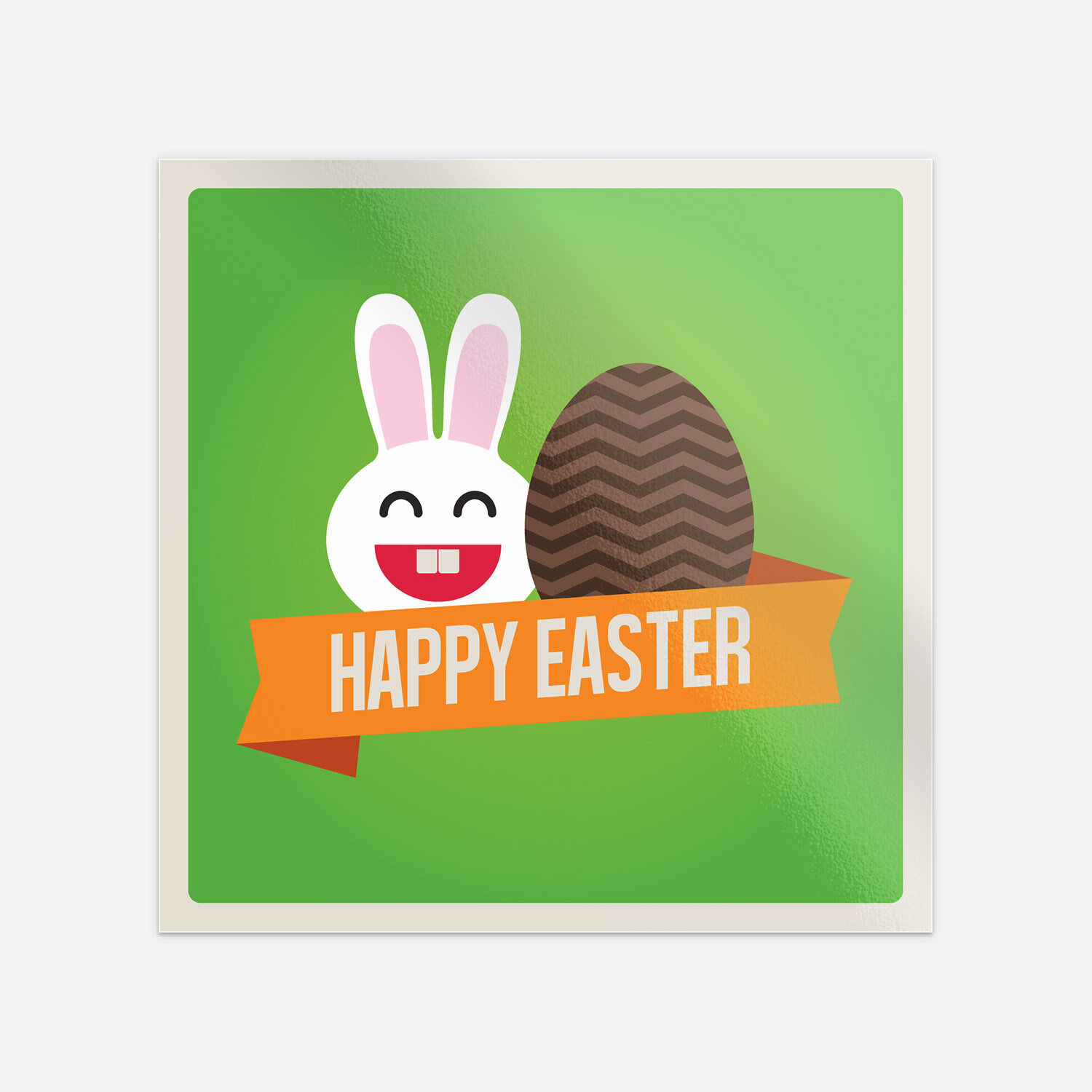 Happy Easter Funny Bunny Vinyl Sticker Decal