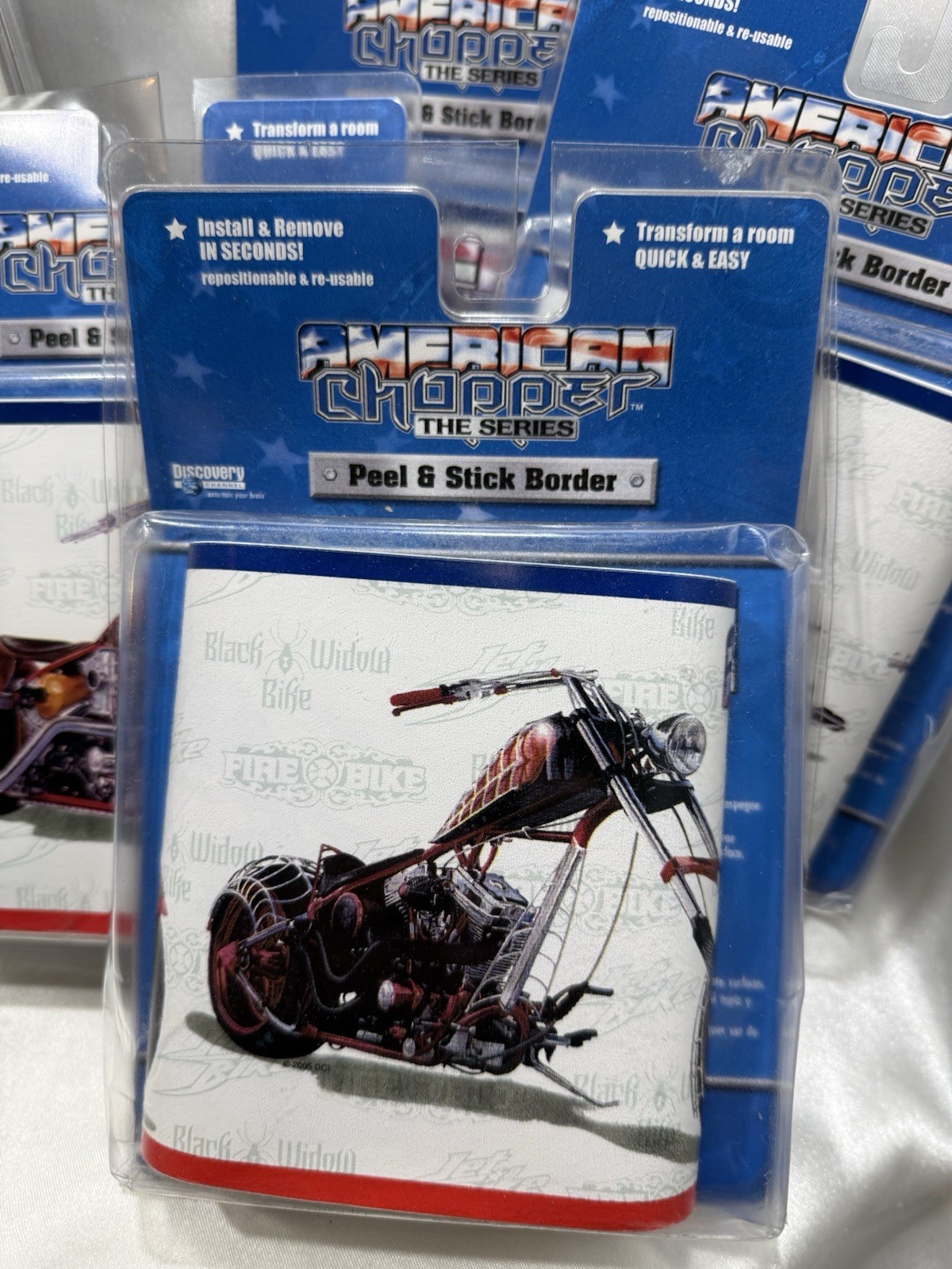 (6 PACK) American Chopper 2-Peel & Stick Wall Decor Accents AND 4-Borders