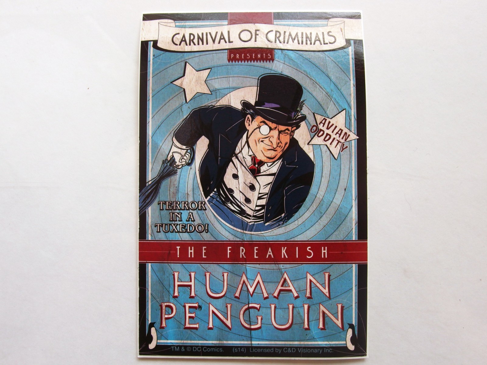 Batman The Penguin Carnival of Criminals Sticker DC Comics C&D Licensed 3.25″x5″