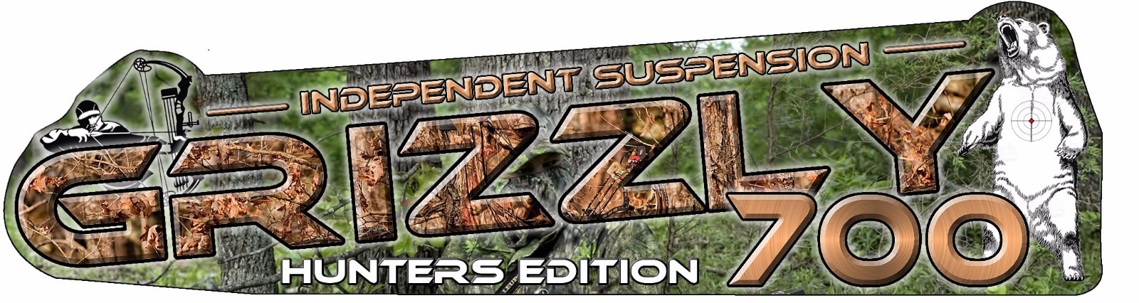 Yamaha Grizzly Hunters Camo Tank Decal ATV Kit 80 125 350 450 550 600 660 700