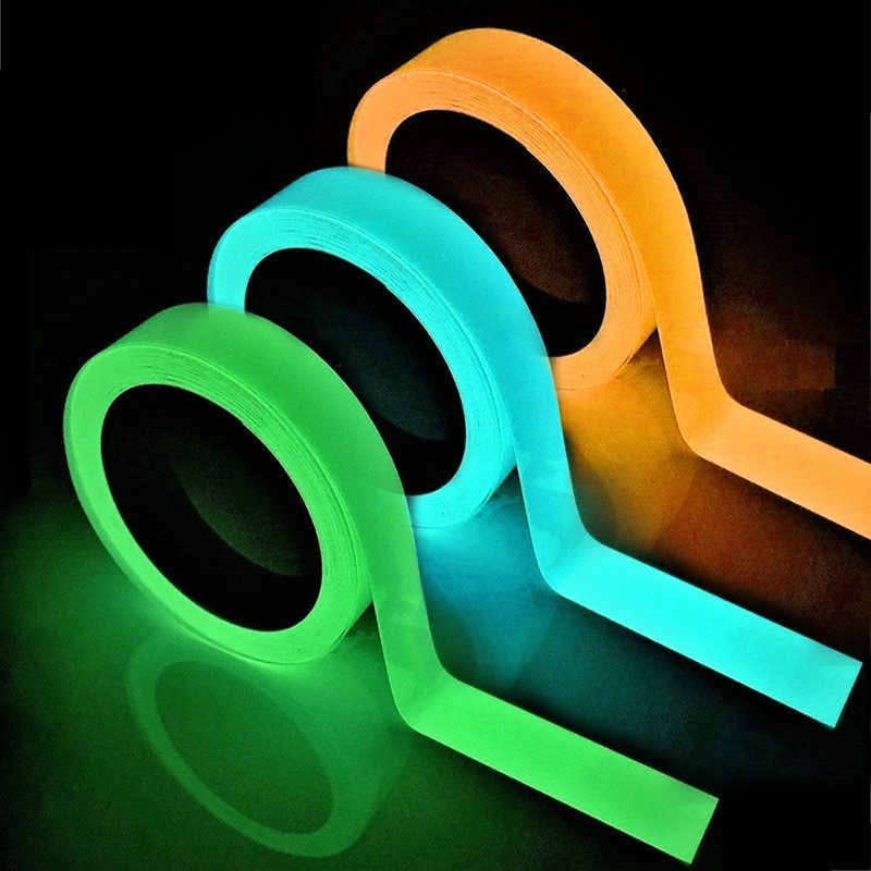 3Pcs Glow In The Dark Luminous Tape Self Adhesive Wall Sticker Fluorescent Light