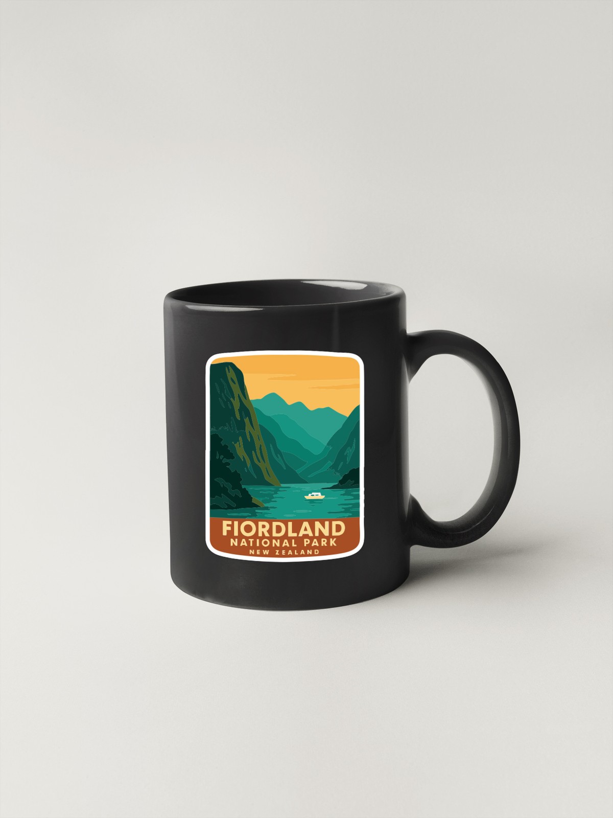 Fiordland National Park New Zealand Sticker Decal Vinyl Symbolic Landmark