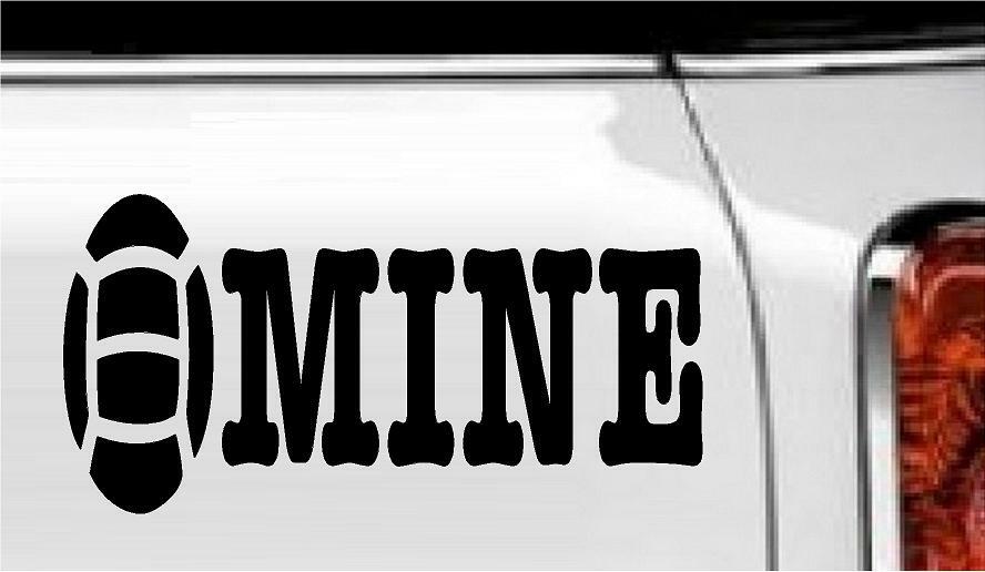 Mine -Volleyball Vinyl Decal Home Décor 4″ x 8″
