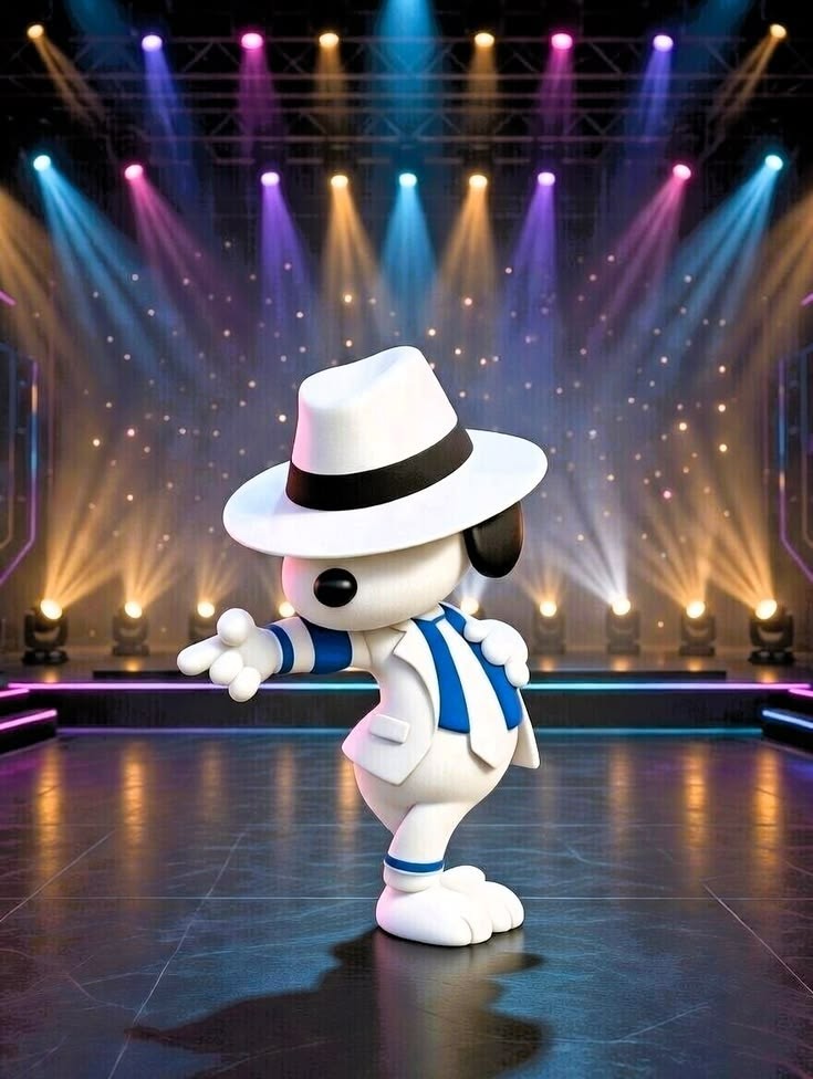 Dancing Snoopy Sticker Decal Laptop Wall Mirror Cup Tumblr Locker Bin