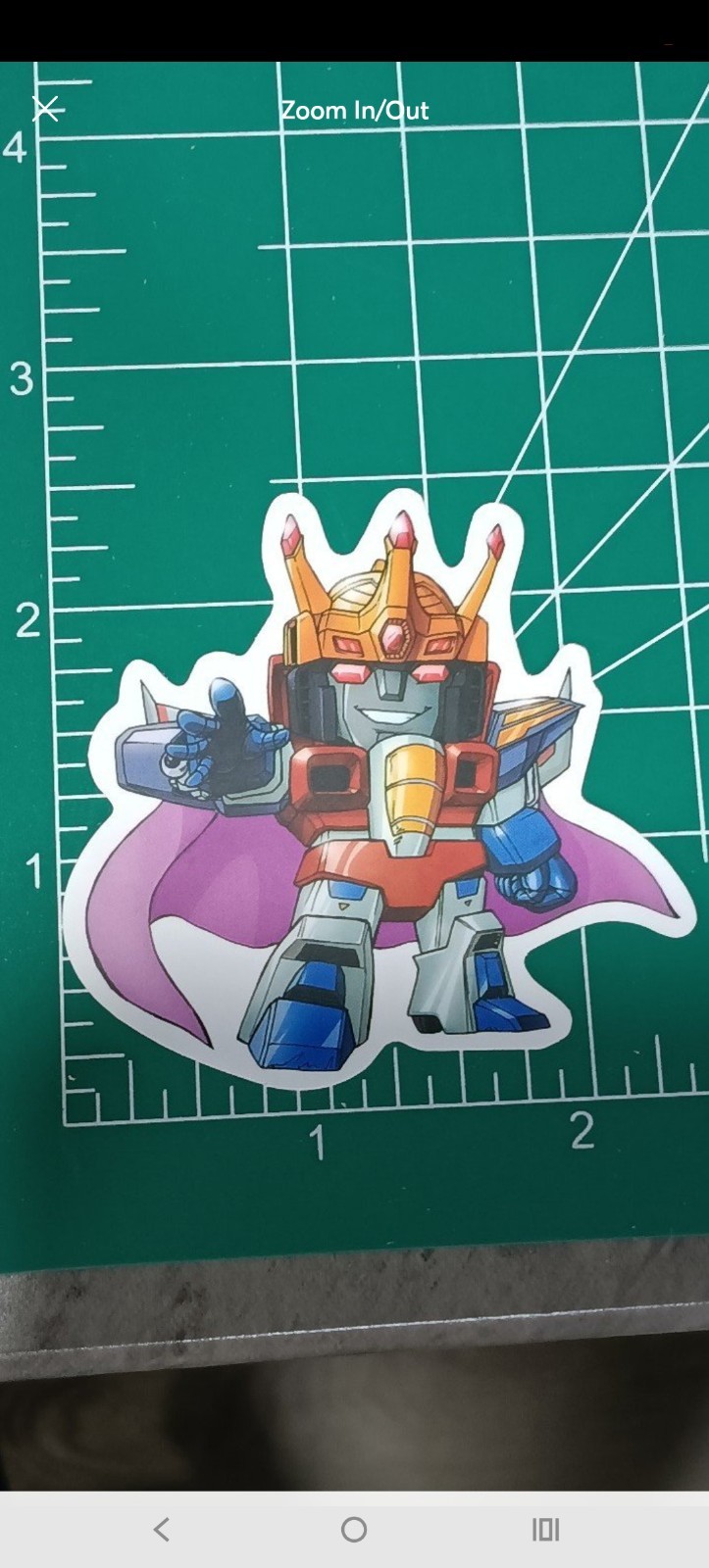 TRANSFORMERS STICKER X STARSCREAM CORONATION STICKER X VYNIL HIGH GLOSS…