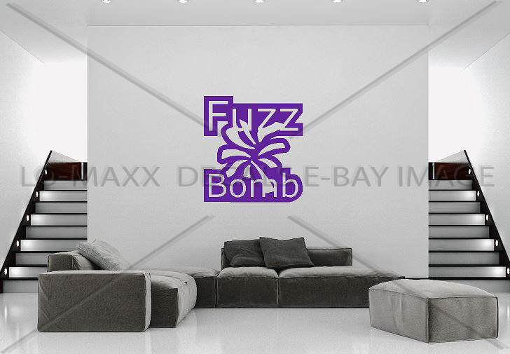 Fuzz Bomb Original Graphic Design Various Sizes & Colors Die Cut Vinyl Decal