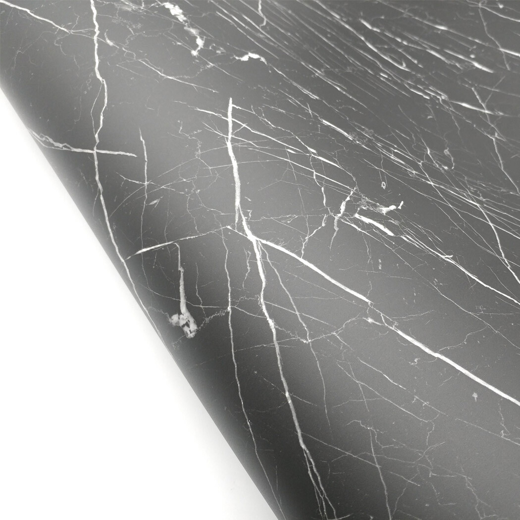 Matte Black Marble Interior film – Peel & Stick Decorative Renovated Film