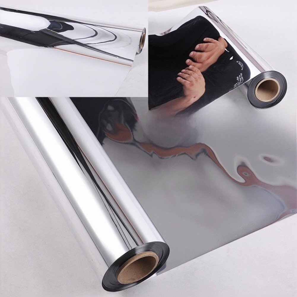 Reflective PVC Mirror Sticker 30 cm x 200 cm for Cabinets Countertops Doors DIY