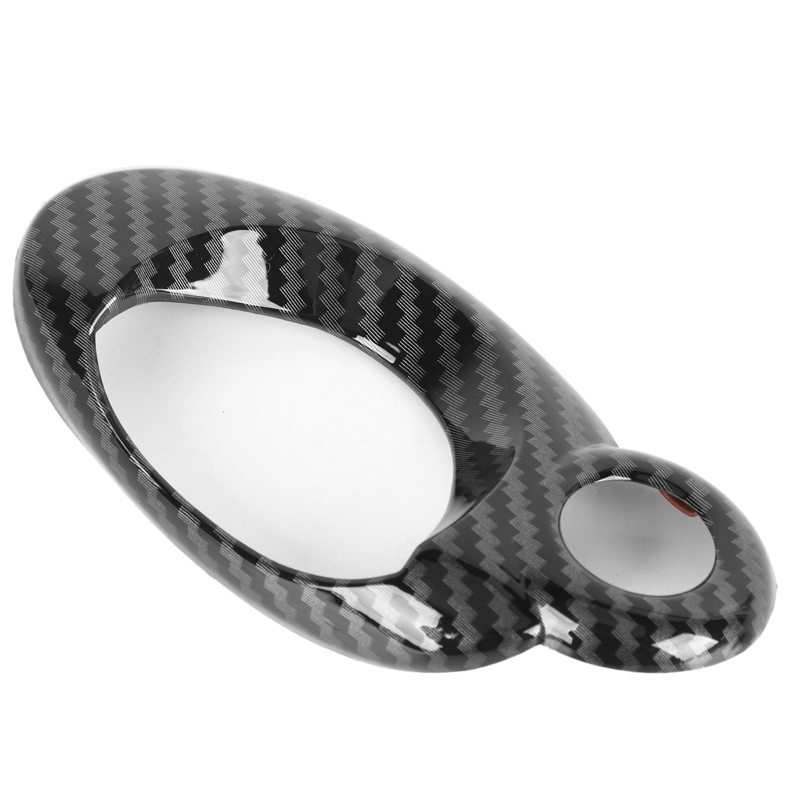 Carbon Grain Car Ignition Switch Ring Cover Protect Key Hole Trim For Coope TITB