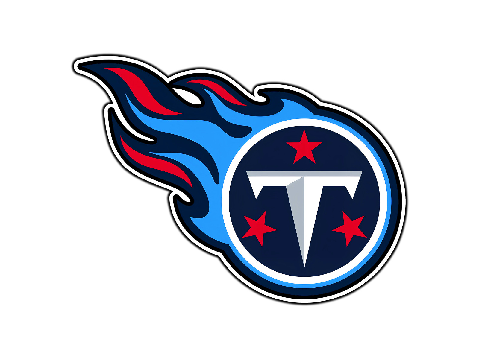 Tennessee Titans Logo #1 Football Sticker Waterproof Vinyl Decal Die-Cut Car
