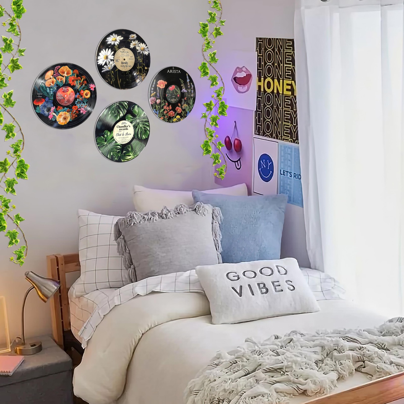HK Studio Hippie Decor, Posters for Room Aesthetic – Botanical Wall Art, Reco…