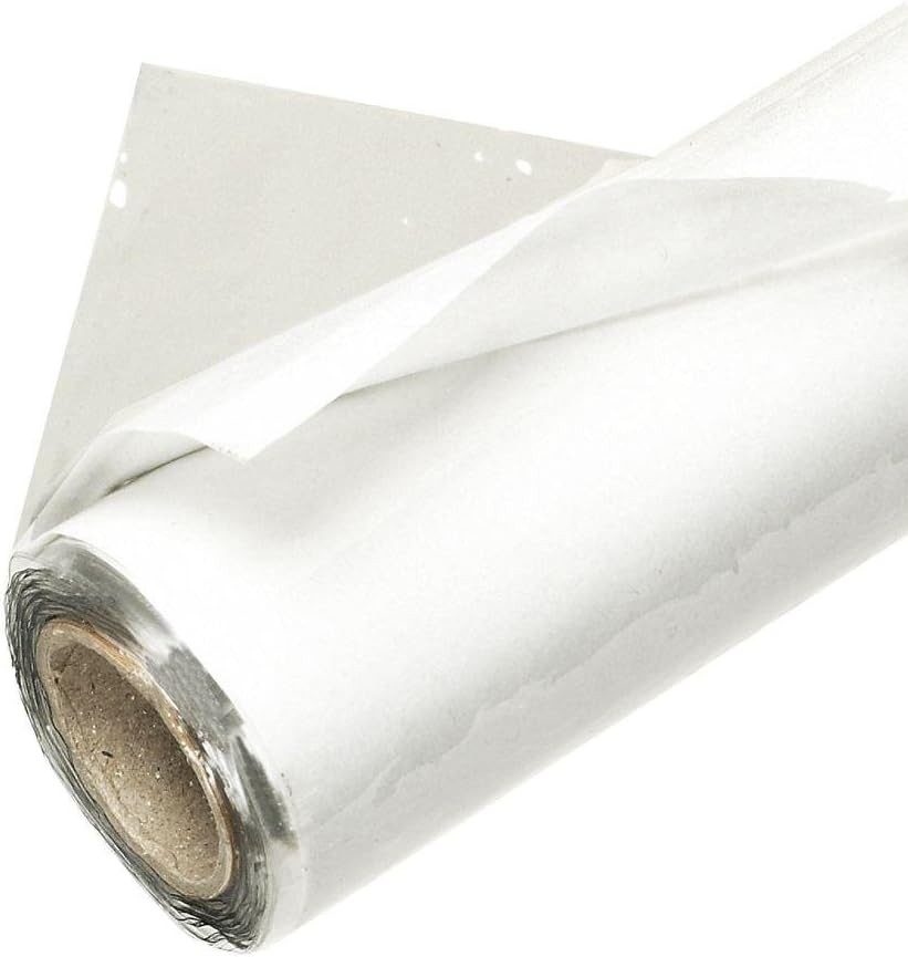 V44216/6 Crystal Clear Vinyl Sheeting-Packaged Rolls, 44″ X 18′ X 4Mil