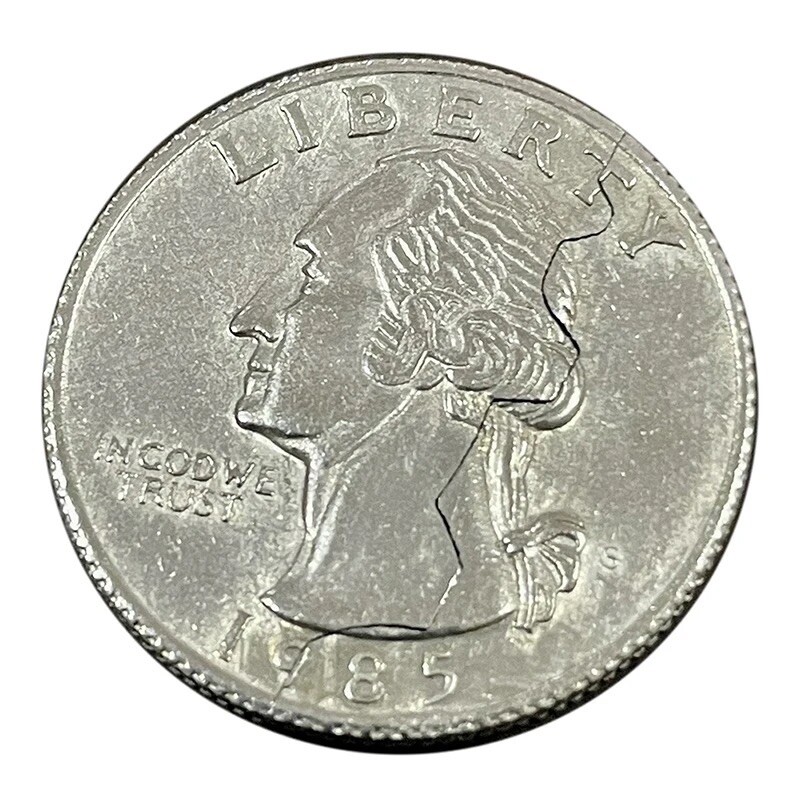Magic Folding Coin Bite Out Quarter Coin Bite Trick – Novelty Free Shipping!