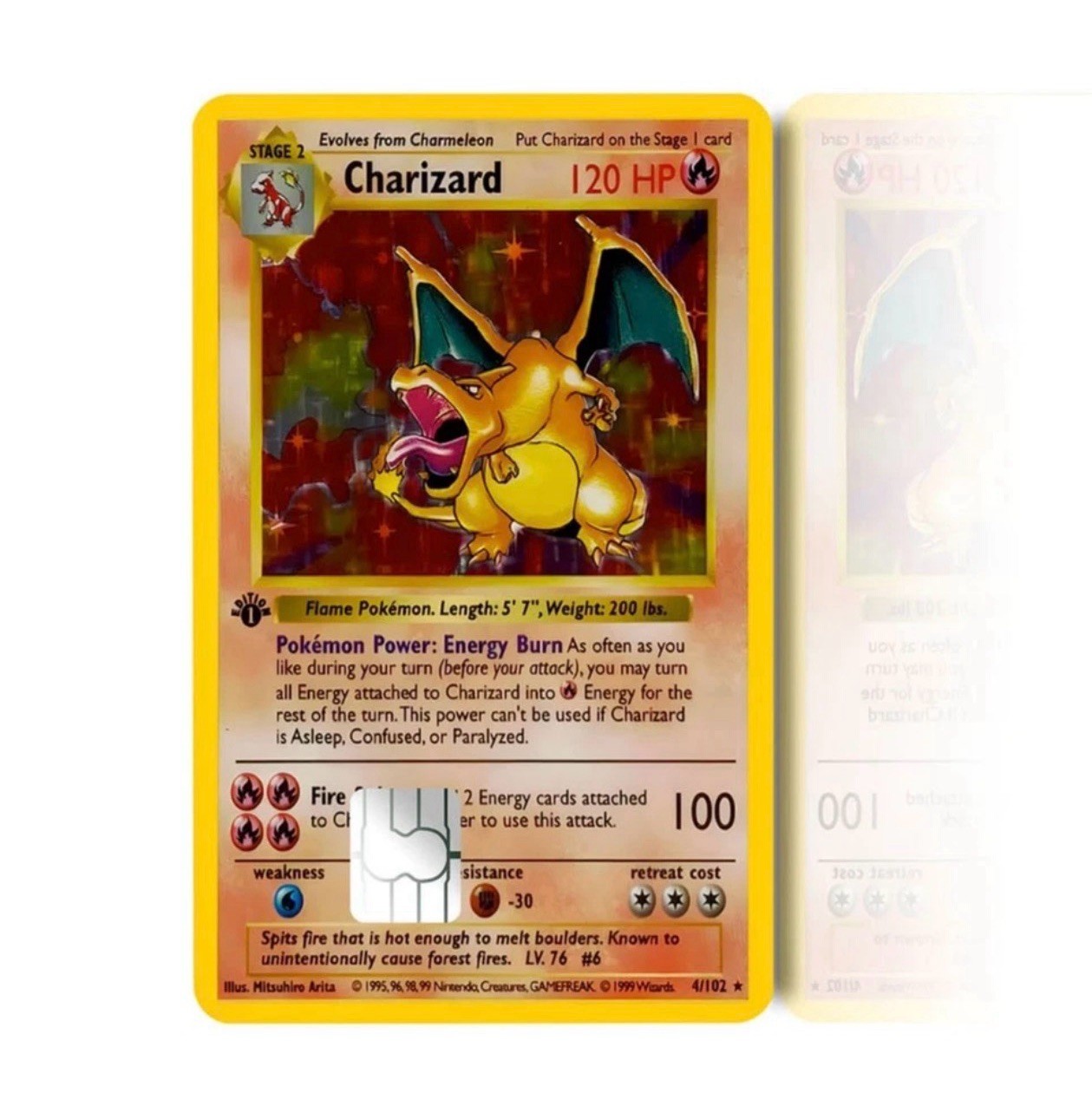 39 Pokemon Charizard Card Sheets & 2 Monopoly Skin Credit Debit Sheet Stickers