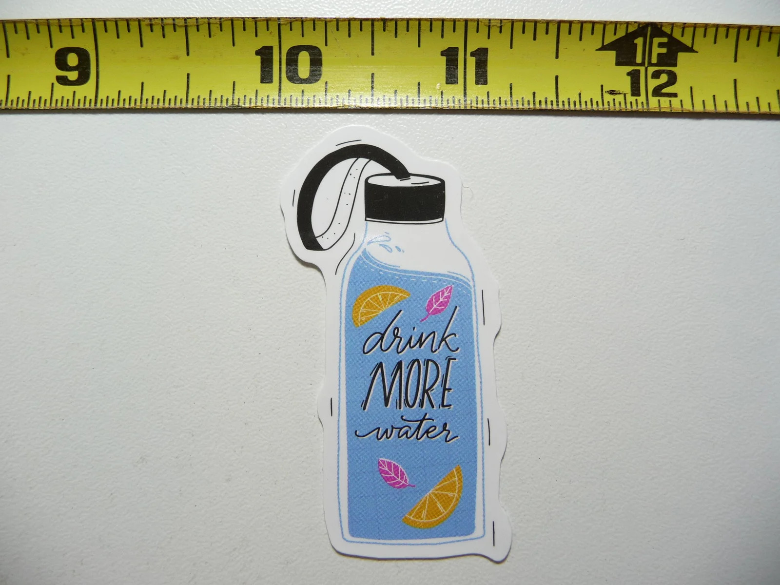 DRINK MORE WATER HYDRATE SMALL STICKER DECAL EXERCISE WEIGHTS WEIGHTLIFTING