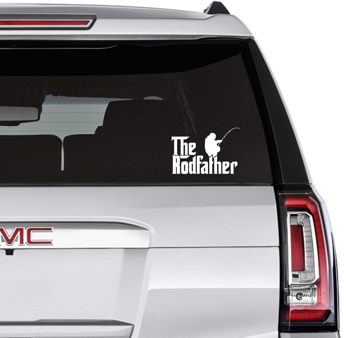Funny Fishing Dad Pun Decal Sticker for Car Home Wall Door Window The Rodfather