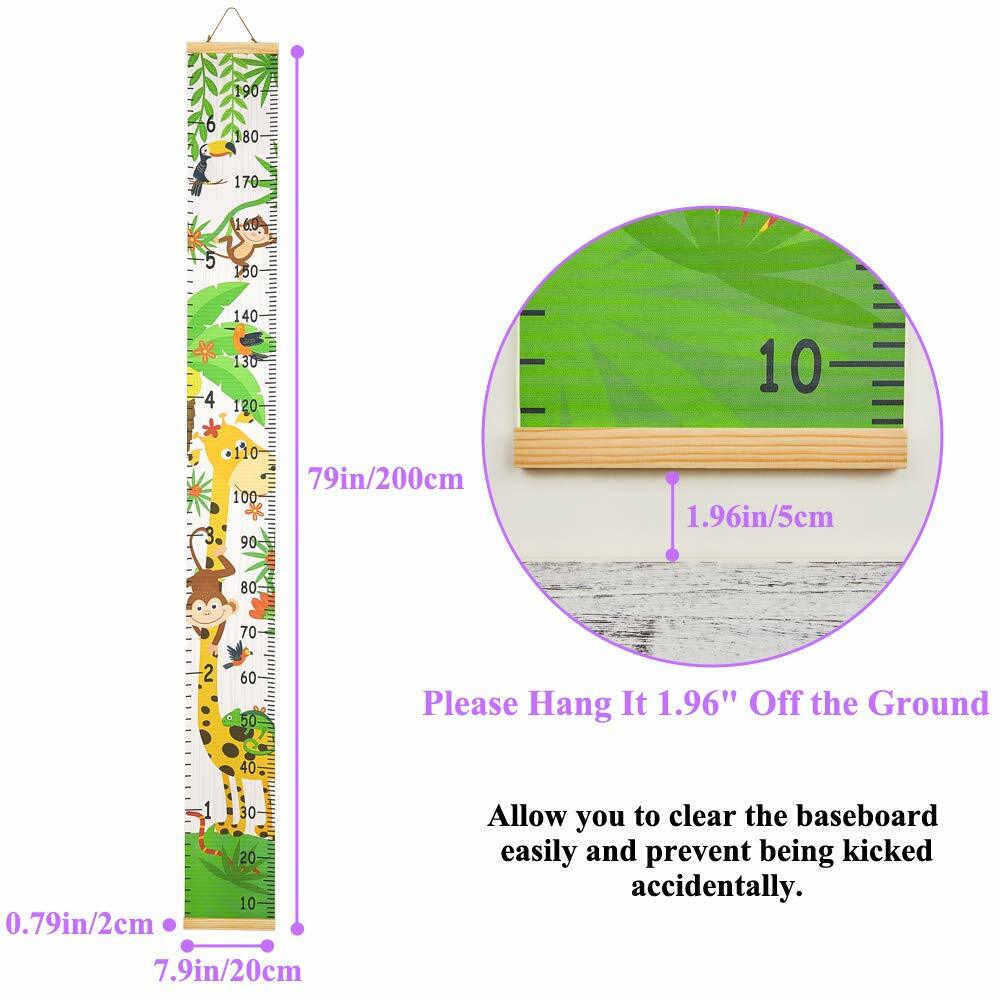 Kids Growth Chart Height Chart For Child Height Measurement Wall Hanging Rulers