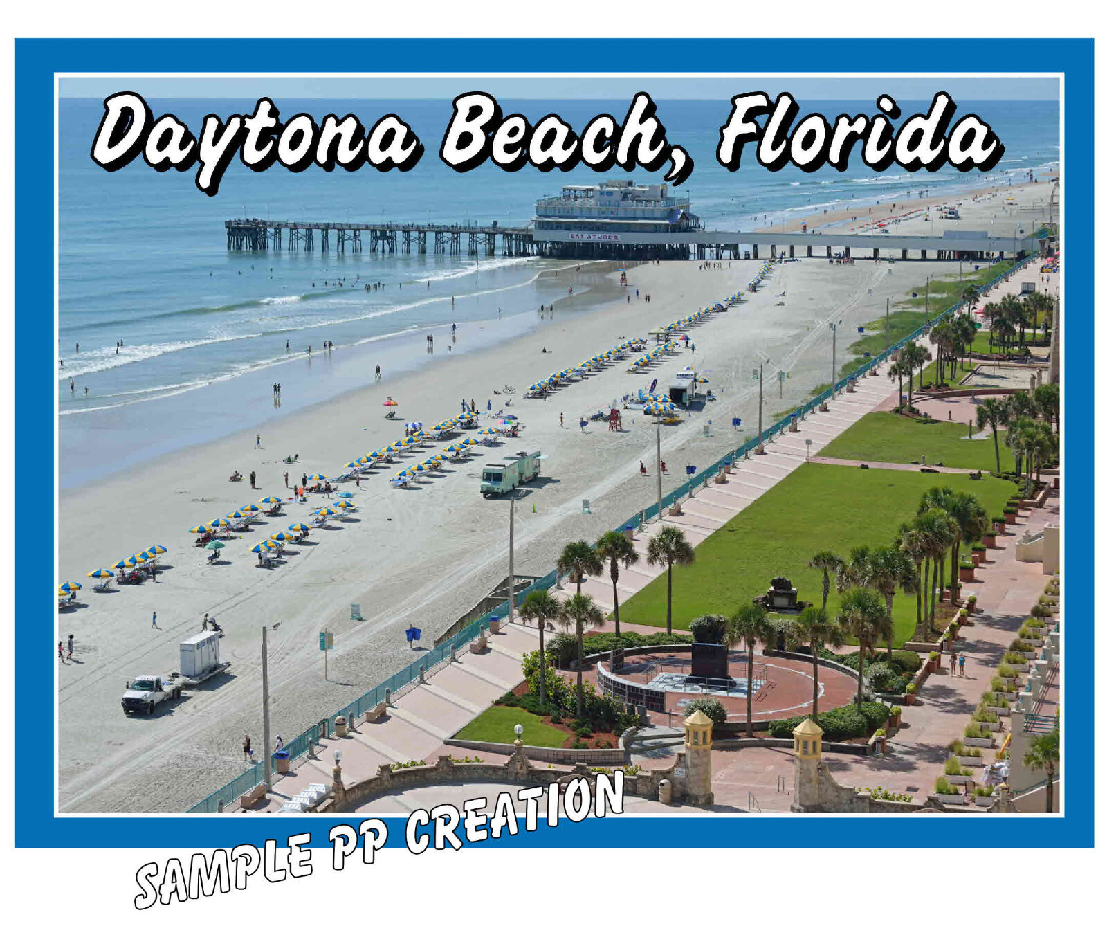 DAYTONA BEACH, FLORIDA photo fridge MAGNET 4 X 3 inches TRAVEL