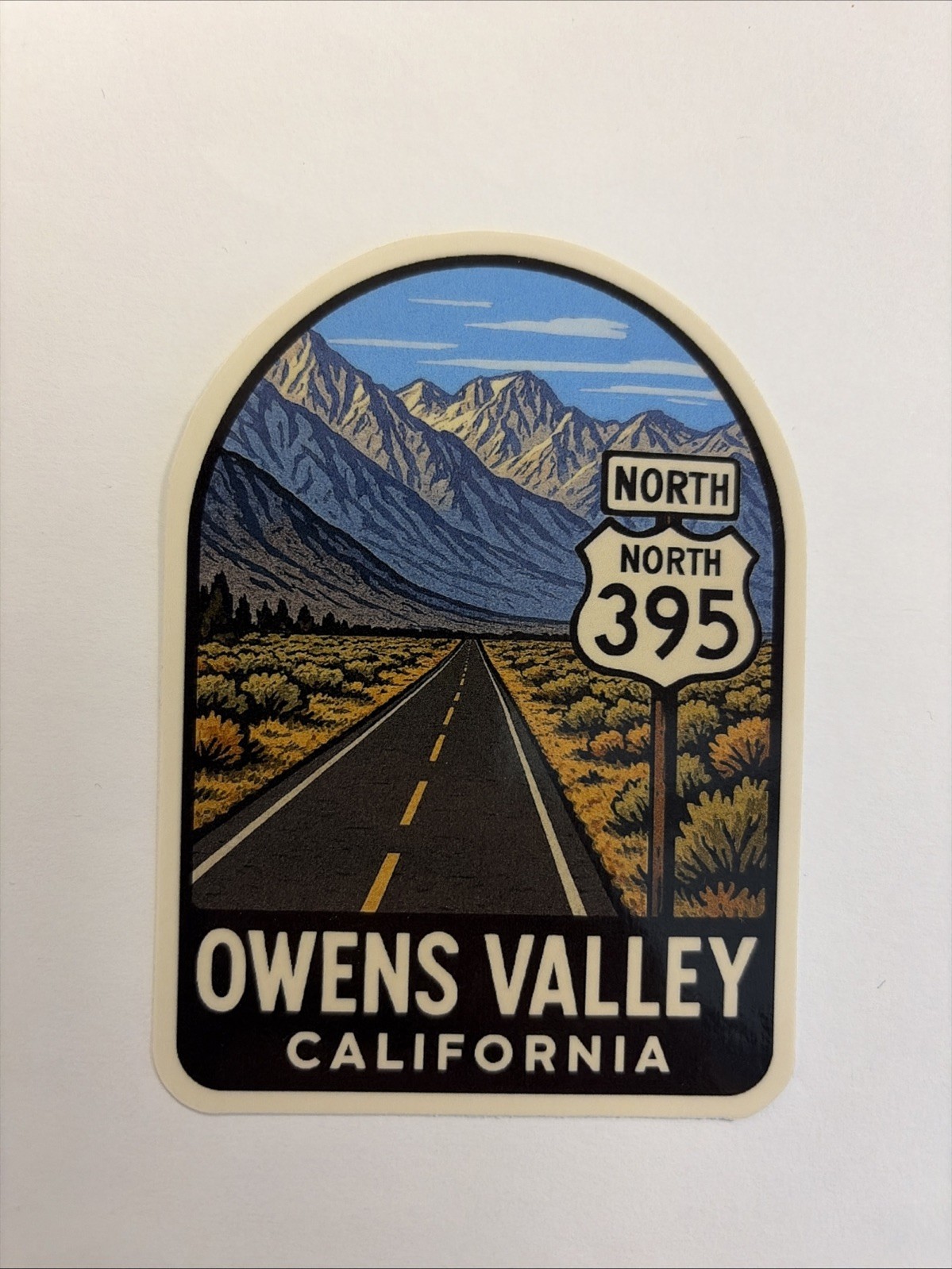 Owens Valley Eastern Sierra Nevada Mountains Highway 395 Sticker