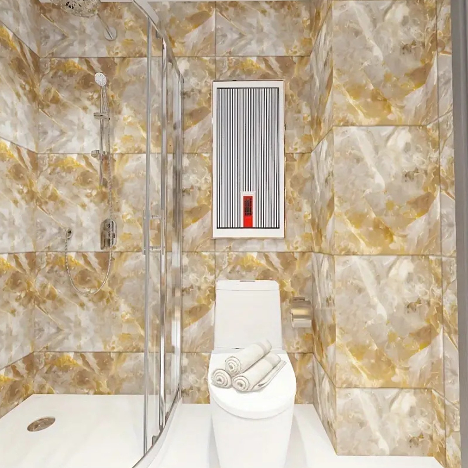 30x30cm Waterproof Oil-proof Marble Self Adhesive Wall Paper Film Wall Stickers