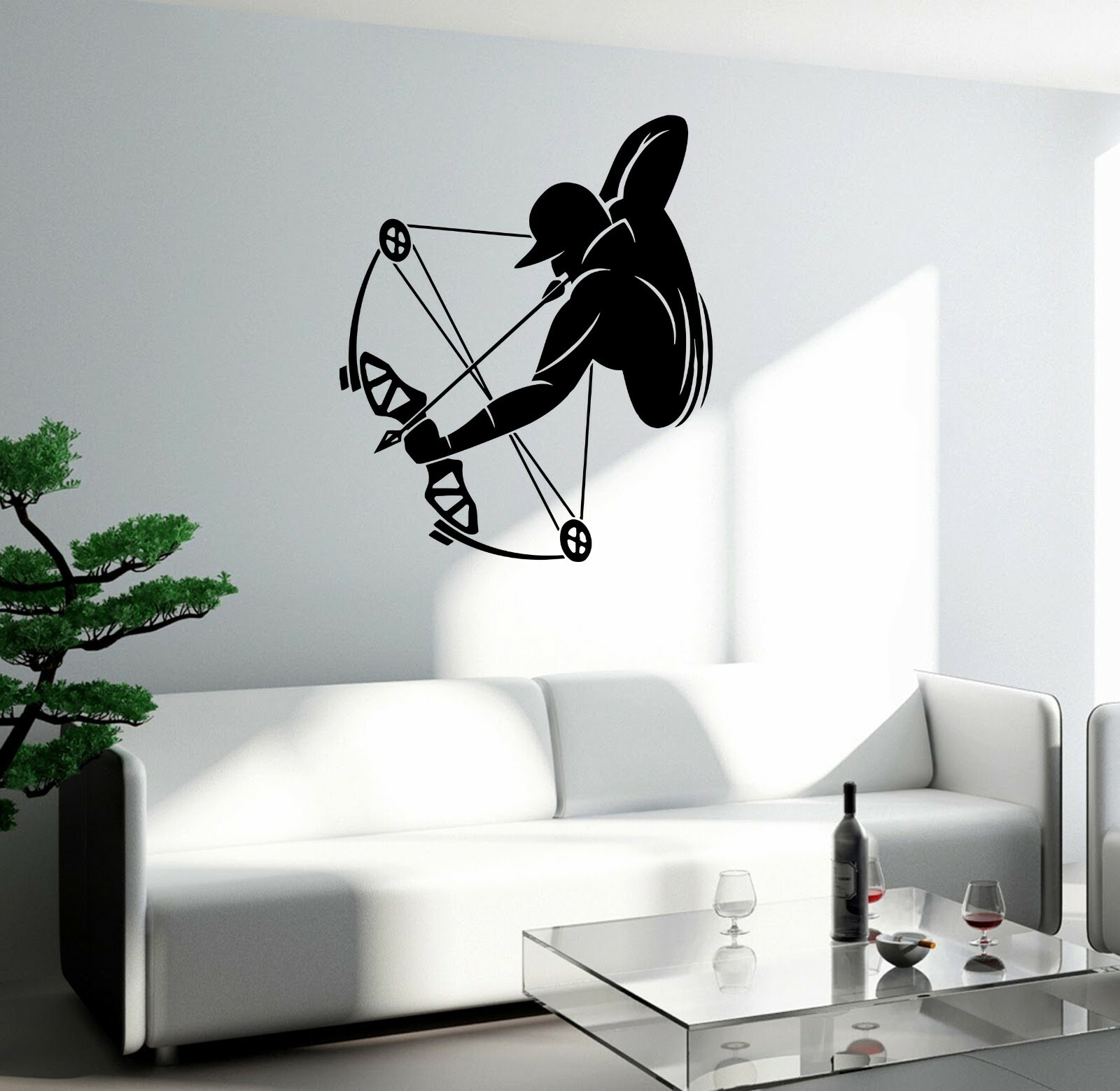 Wall Decal Archer Arrow Sport Athlete Vinyl Sticker (ed2006)