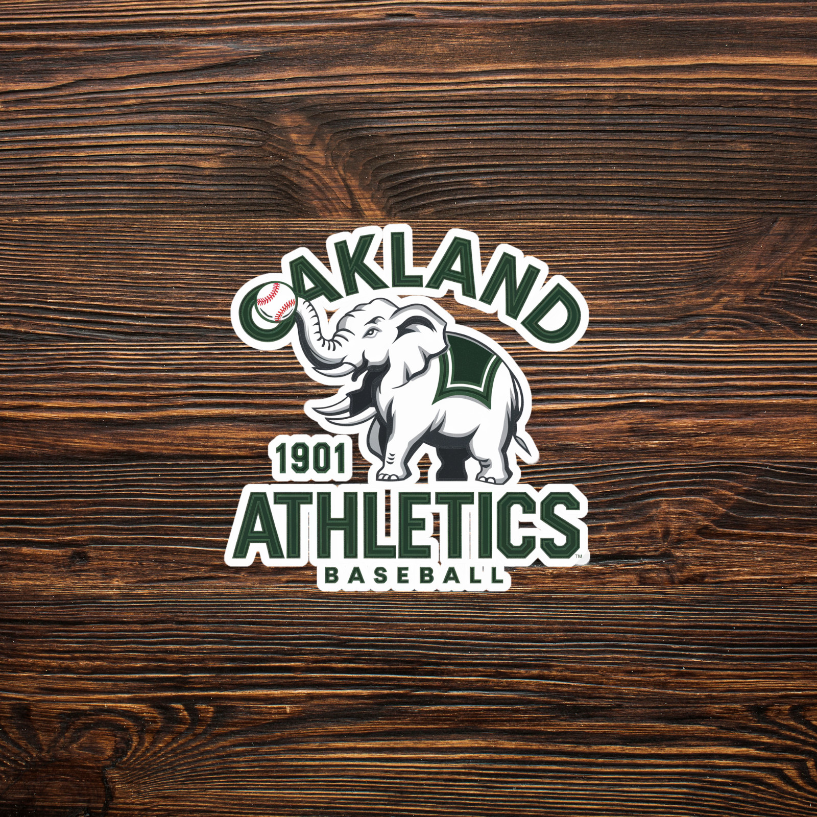 Vintage Oakland Athletics MLB 1901 Baseball Team Logo Sticker Decal #2002