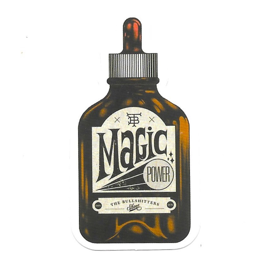 Magic Power Dropper Bottle Die Cut Vinyl Sticker Vintage Apothecary Journal Gift