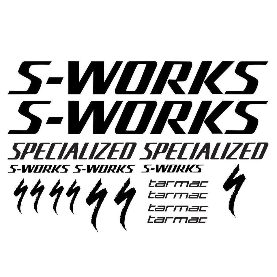 Specialized S-Works Tarmac Bike Frame Decal Set Road Bike Die Cut Vinyl