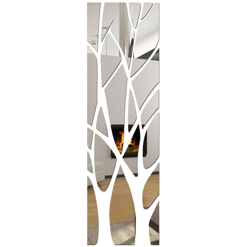 Mirror Wall Stickers – For Living Room/Bedroom, Decorative Self-Adhesive Mirrors