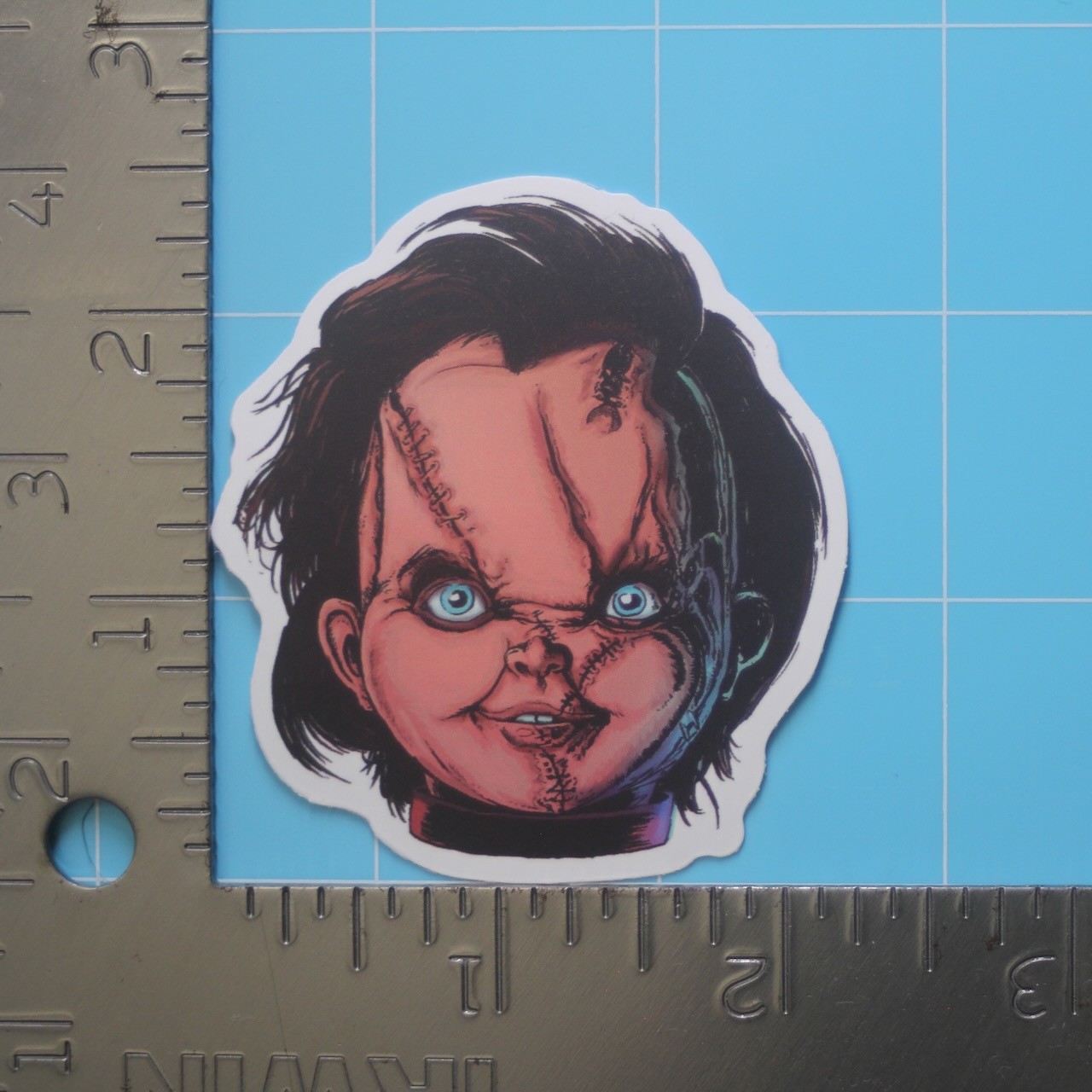 Child’s Play Sticker (CHUCKY) Horror Movie, Matte PVC Decal