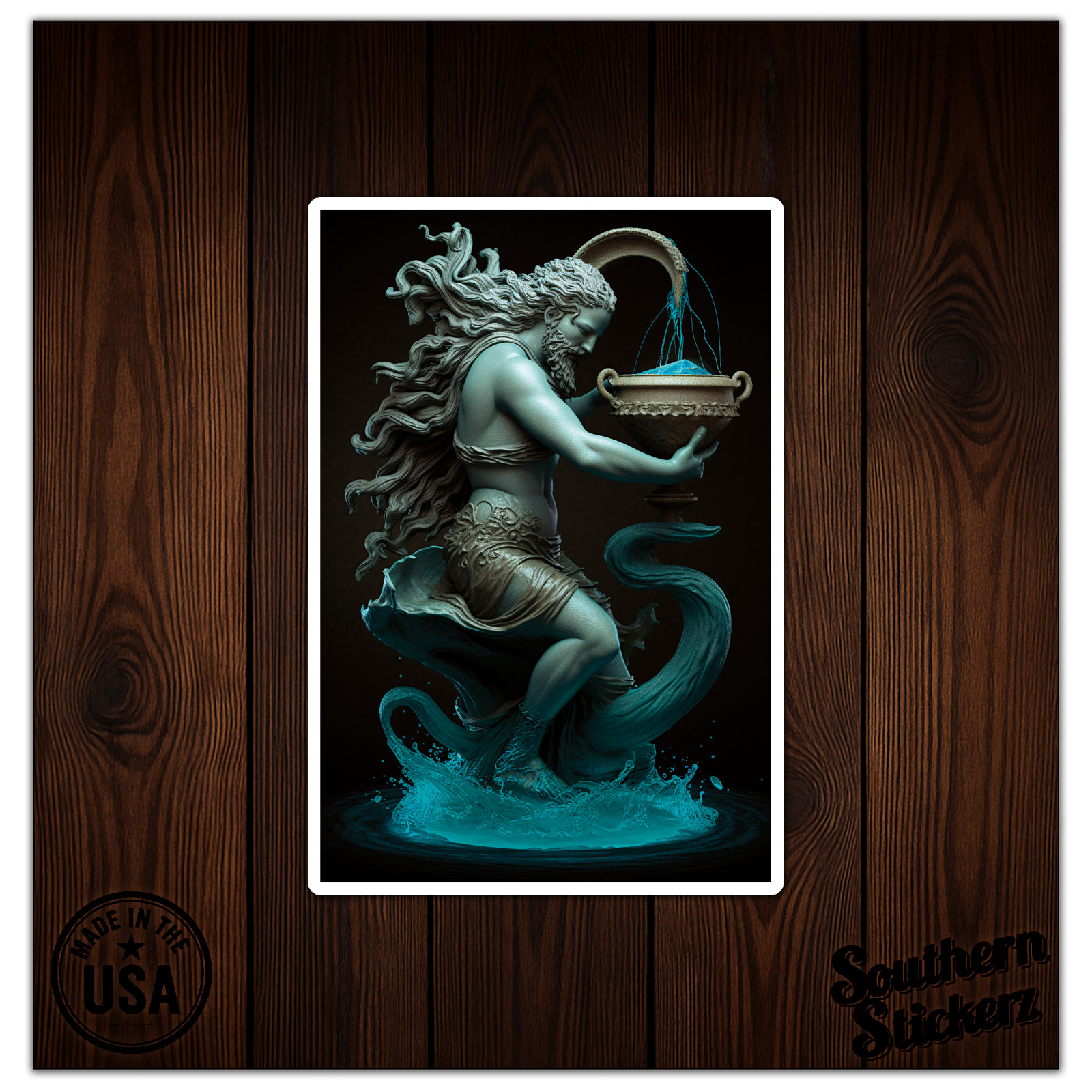Aquarius Zodiac Sign – Vinyl Decal Sticker – Car Window Laptop – ebn11628