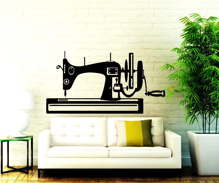 Sewing Machine Wall Decals Sew Studio Decal Sew Vinyl Sticker Decor Home Chu321