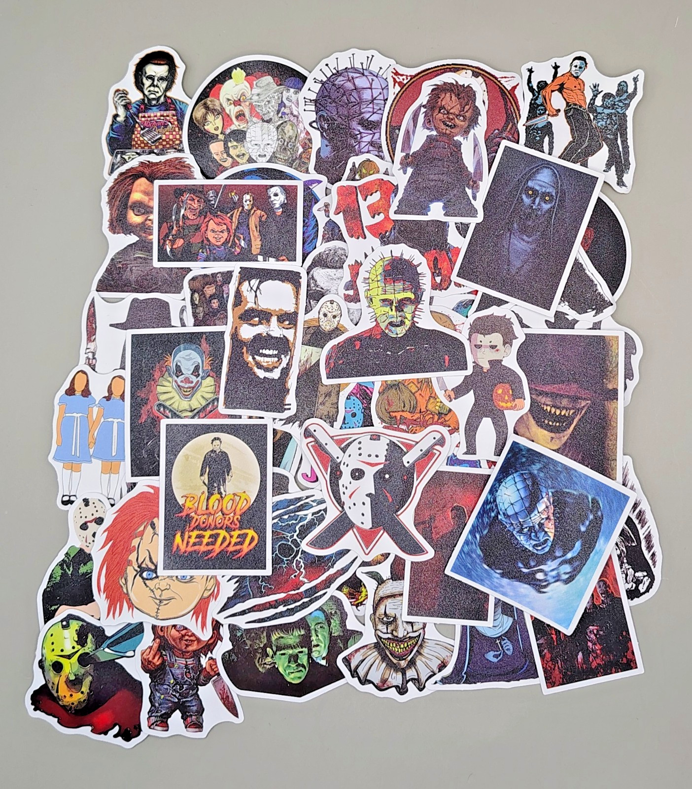 Classic Horror Movie Slasher Icon Fan Art Sticker Pack Vinyl Decals Lot 50 Pcs