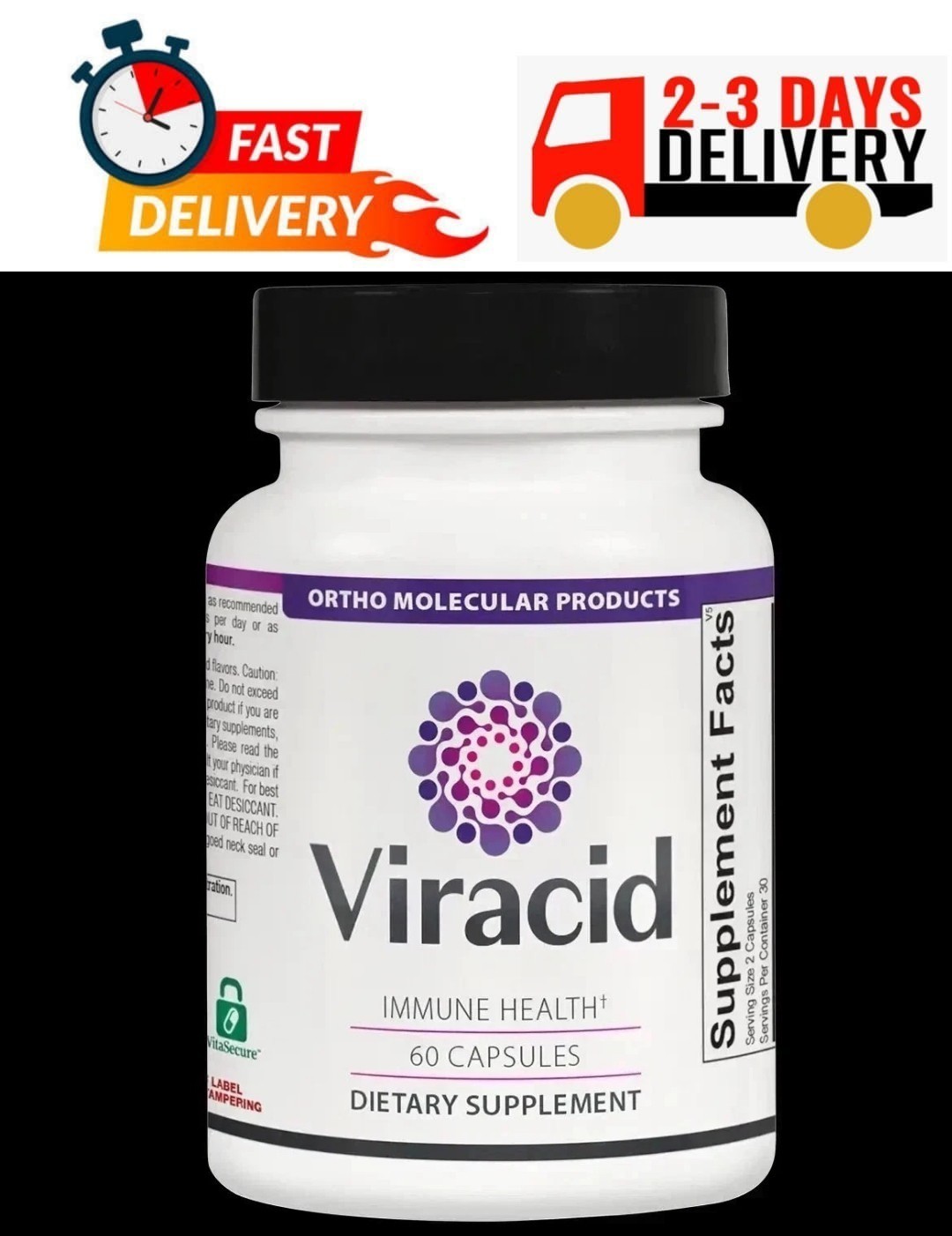 Viracid Immune Support Supplement 60 Capsules – Boost Immunity – free delivery