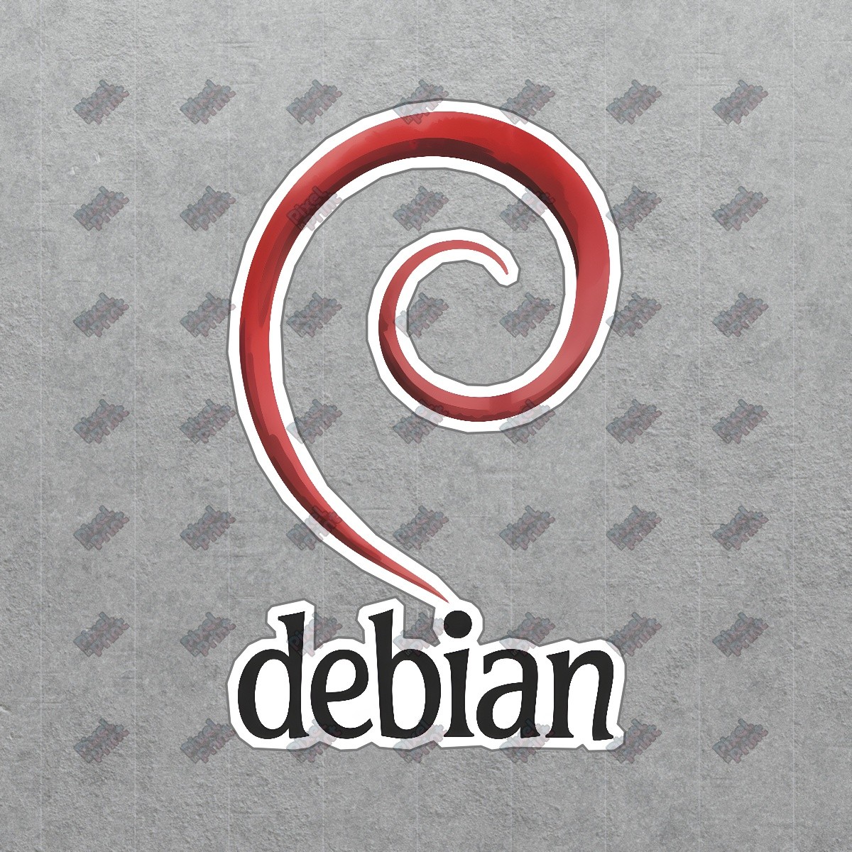 Debian Linux Logo Sticker Open Source Community Decal Tech Enthusiast #9089